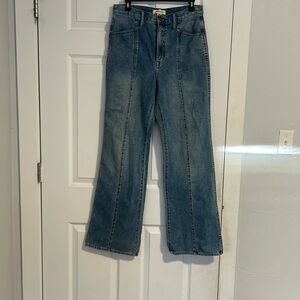 Madewell: 11” high rise flare